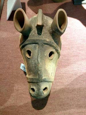 馬形埴輪の頭部