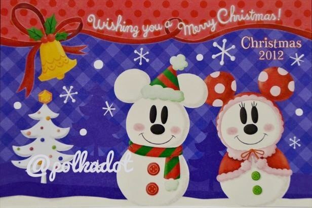 ポストカード ディズニー クリスマス 2パーク共通 ディズニー食べ歩き