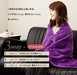 マイクロファイバー3WAYマルチブランケット