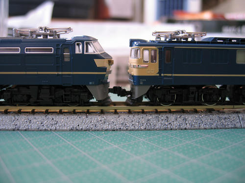 ＥＦ６６前期形とＥＦ６０の連結面