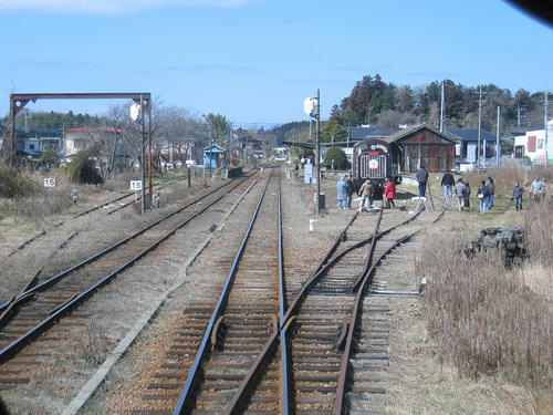 常陸小川駅構内