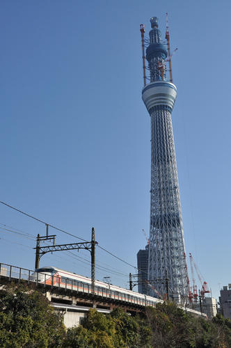 スカイツリーとスペーシア