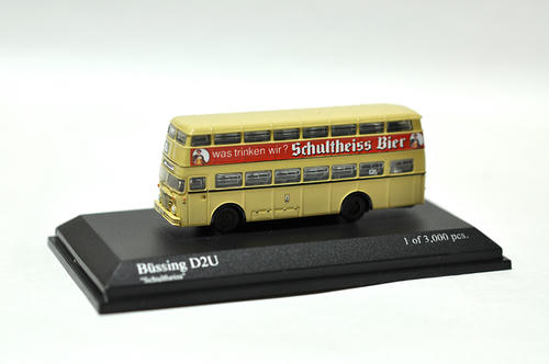 MINICHAMPS:Bussing D2U ダブルデッカーバス 1957 “Schultheiss”