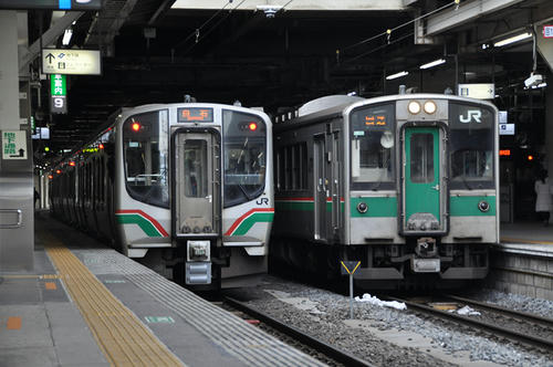 Ｅ７２１系０番台＆７０１系（２０１７年１２月３１日）