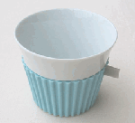 シリコンを着たマグカップ tag cup