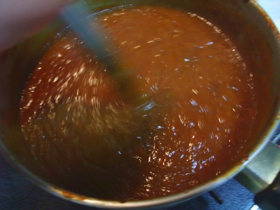 カレー煮込み中