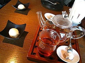 ミニシャーベット＆紅茶