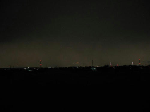 夜景　江別　札幌方面