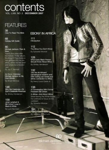 EBONY、2007年、マイケル号目次