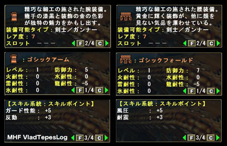 ゴシックアーム　ゴシックフォールド
