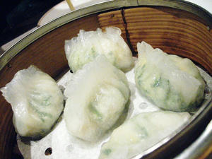 にら帆立蒸餃子