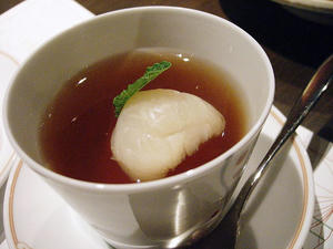 ライチ紅茶のゼリー