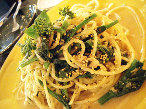 ごま菜の花パスタ