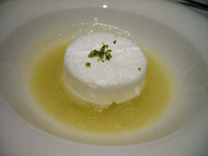 メロンのスープウフ・アラ・ネージュ