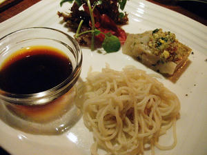 お蕎麦と豚テリーヌ