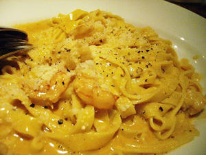 えびのクリームパスタ