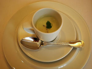 だだちゃ豆のスープ。