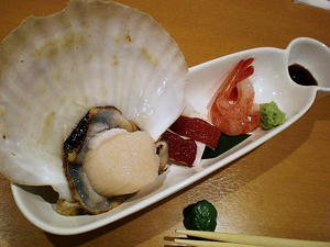 ほたて、たこ、えび。