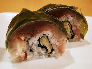 鯖の棒巻き。