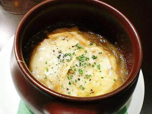 オニオングラタンスープ。