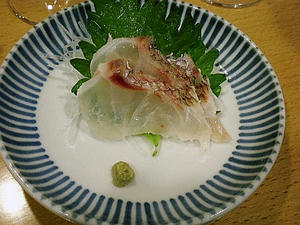 鯛の湯引き