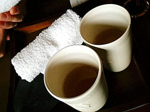 ウェルカムお茶。