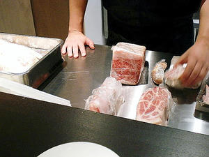 肉の説明。