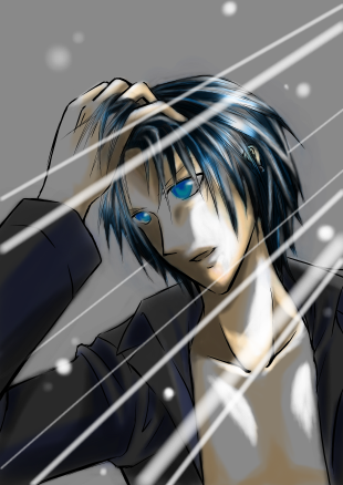 黒髪男子