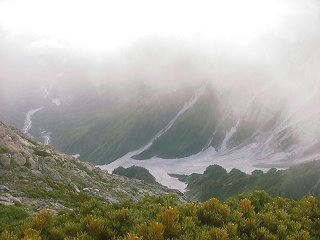 010714_1849_白馬岳山荘・大雪渓方面