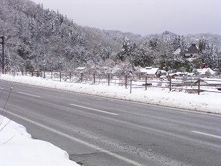 091220_1133_道の駅中条前の道路状況（中条村）