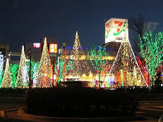 100116_1721_上田城お城口イベント広場のイルミネーション(上田市）