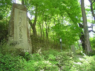 100612_1222_木曽桟跡・明治天皇聖蹟碑（上松町）