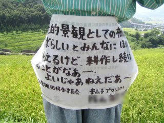 100829_1147_3_稲倉棚田の案山子にこめられた願い（上田市）