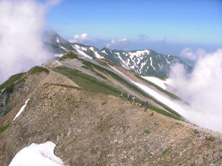 010715_0919_白馬岳・三国境から小蓮華岳へ