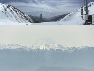 120425_0919_中央アルプス開山式・千畳敷から望む富士山（駒ヶ根市）