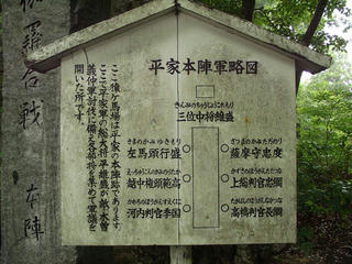 130713_1050_倶利伽羅峠・猿ヶ馬場の平家本陣跡・略図（富山県小矢部市）