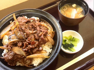 140223_1302_中央自動車道小黒川ＰＡ（上り）の「南信州ジンギス丼」（伊那市）