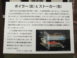 111123_1039_カクキュー八丁味噌の郷・ボイラーとストーカー（愛知県岡崎市）