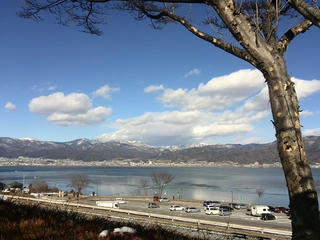 150110_1253_中央道諏訪湖ＳＡから望む諏訪湖（諏訪市）