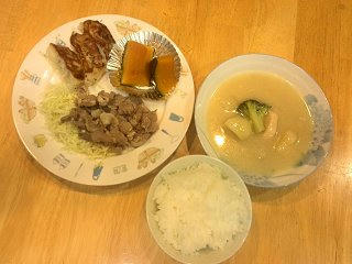 150113_2022_仮住まいの晩ごはん