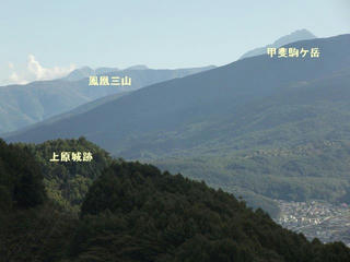 151012_1426_桑原城址・本丸跡から上原城跡を望む（諏訪市）