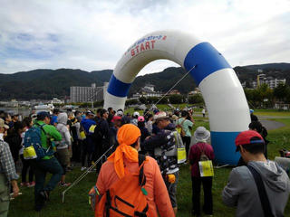 190922_0913_スタート地点・諏訪市湖畔公園（諏訪市）