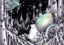 Science fiction art - 「City of electronic brain」