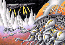 Science fiction art - 「Waiting person」