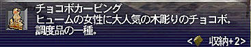 11.08.06チョコボカービング