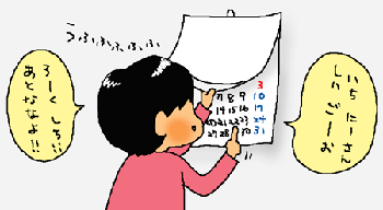 指折り数え・・・