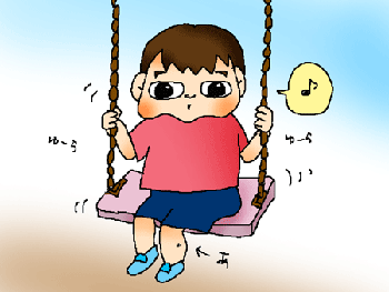 ブランコ楽しいな～♪