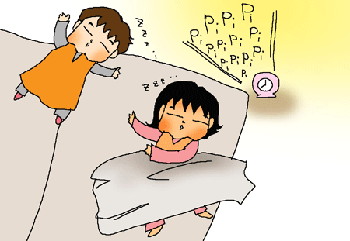 微動だにしない二人