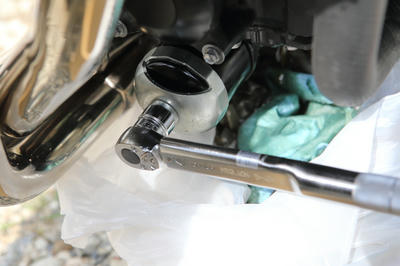 Z900RSにオイルフィルター装着