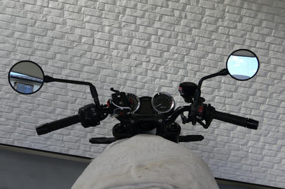 Z900RSにW800の純正ミラーを装着